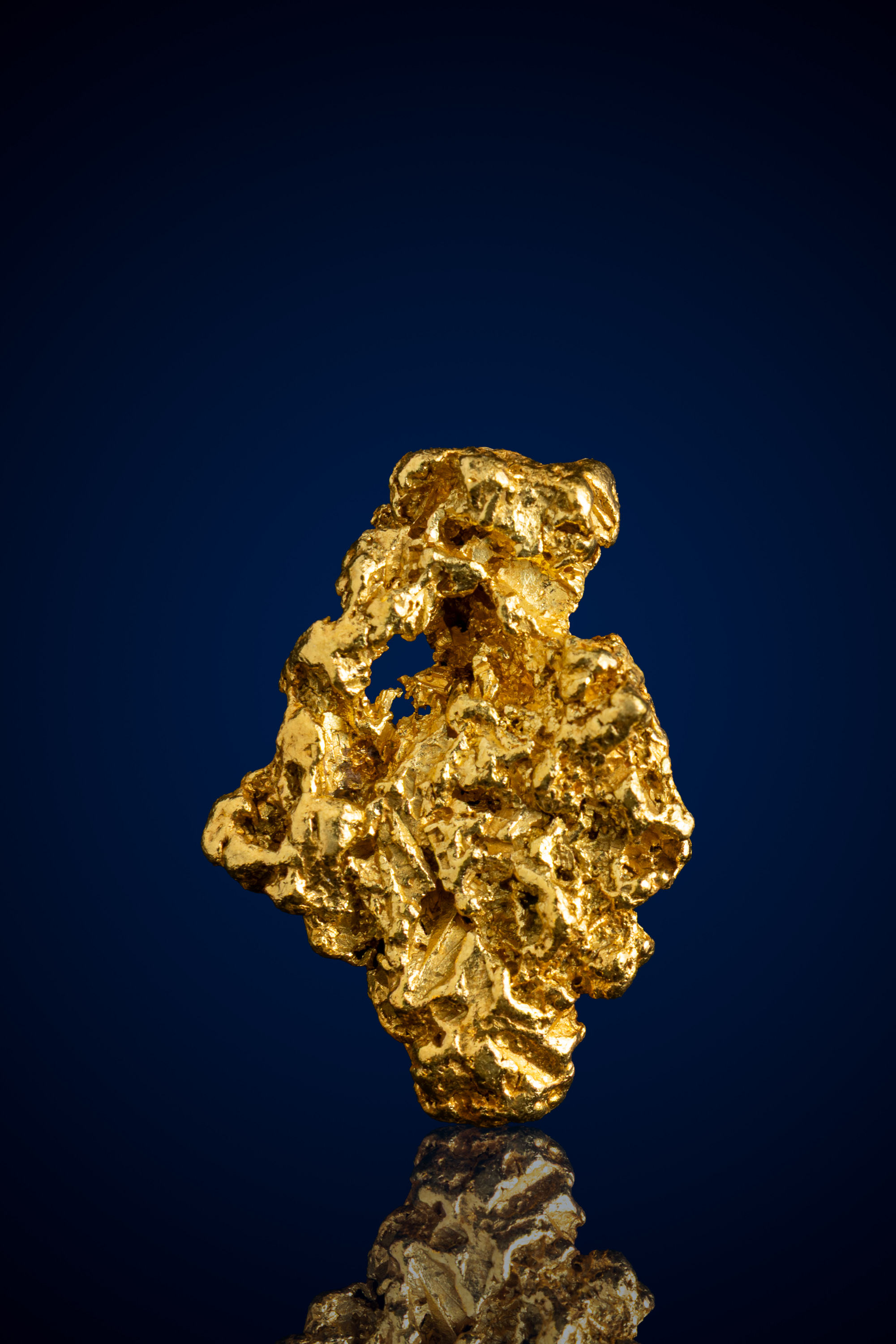 Shining, Pocketed Natural Gold Nugget - Sonora, Mexico - 13.82 grams (image for) Shining, Pocketed Natural Gold Nugget - Sonora, Mexico - 13.82 grams